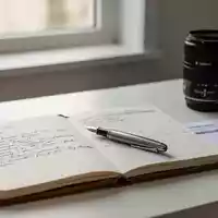 Ein aufgeräumter Schreibtisch mit einem Notizbuch und einem Kalender in natürlichem Tageslicht. - Foto: über boerse-global.de