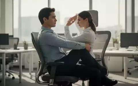 Ein Büroangestellter führt in einem modernen Büro eine sanfte Dehnübung auf seinem ergonomischen Stuhl aus. - Foto: über boerse-global.de