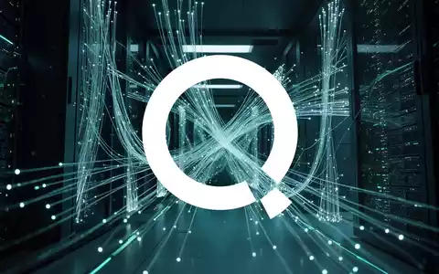 Abstraktes, futuristisches Quantencomputing-Szenario mit leuchtenden Glasfaserstrukturen in einer dunklen Umgebung. - Foto: über boerse-global.de