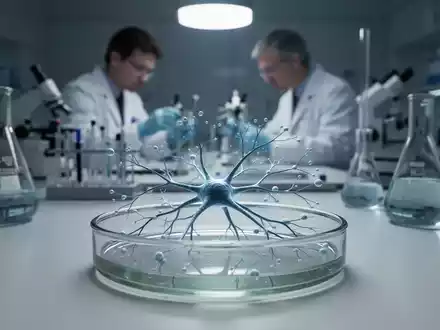 Ein wissenschaftliches Labor, in dem ein Modell eines neuronalen Netzwerks in einer Petrischale untersucht wird. - Foto: über boerse-global.de