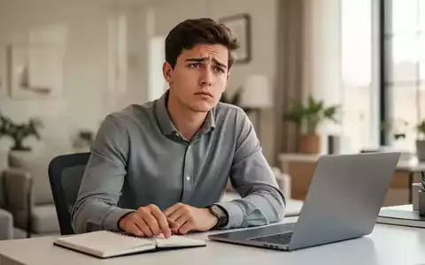 Eine nachdenklich wirkende junge Person am Schreibtisch in einem modernen, hellen Homeoffice. - Foto: über boerse-global.de