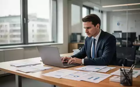 Ein Steuerberater arbeitet an einem Schreibtisch mit Unterlagen in einem modernen Büro. - Foto: über boerse-global.de
