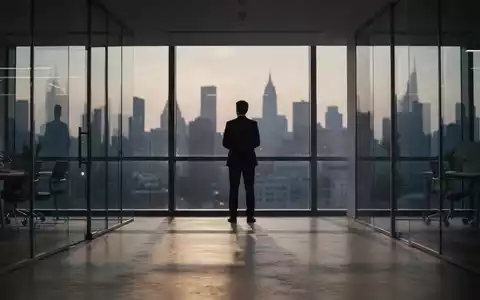 Ein professionell eingerichtetes, modernes Büro bei Dämmerung, das eine Atmosphäre des beruflichen Wandels vermittelt. - Foto: über boerse-global.de