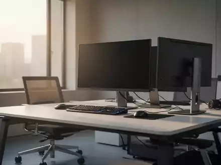Ein moderner, minimalistischer Arbeitsplatz mit hochwertiger Computertechnik in hellem, natürlichem Licht. - Foto: über boerse-global.de