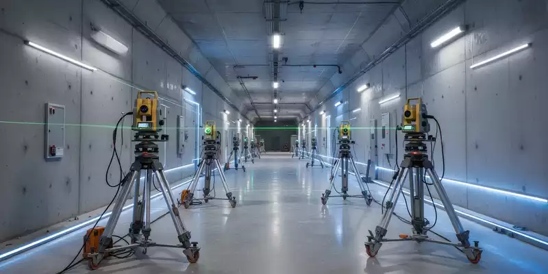 Modernes unterirdisches Forschungslabor für Gravitationswellenmessungen mit technischer Ausrüstung in einer Tunnelanlage. - Foto: über boerse-global.de