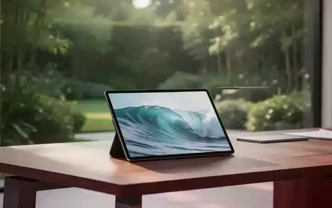 Ein minimalistischer, moderner Schreibtisch mit einem Tablet vor einer hellen, ruhigen Gartenkulisse. - Foto: über boerse-global.de