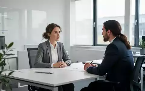 Ein neuer Mitarbeiter in einem modernen Büro während eines Onboarding-Gesprächs mit einem Mentor. - Foto: über boerse-global.de