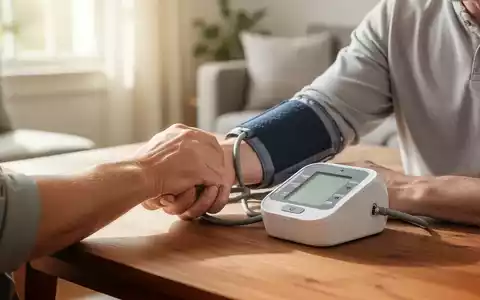 Eine Person misst in einer hellen, freundlichen Wohnumgebung ihren Blutdruck mit einem digitalen Handgelenk-Blutdruckmessgerät. - Foto: über boerse-global.de