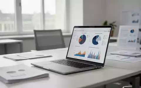 Moderner, heller Büroarbeitsplatz in einer deutschen Behörde mit einem Laptop und Dokumenten zur Verwaltungsmodernisierung. - Foto: über boerse-global.de