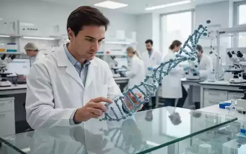 Wissenschaftler in einem modernen Labor bei der Analyse komplexer medizinischer Daten an einem hellen Arbeitsplatz. - Foto: über boerse-global.de