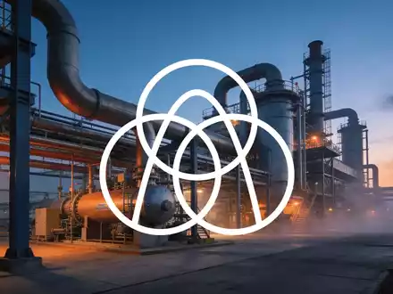 Moderne Industrieanlage für Wasserstoffproduktion bei Dämmerung, symbolisch für den Industriesektor. - Foto: über boerse-global.de