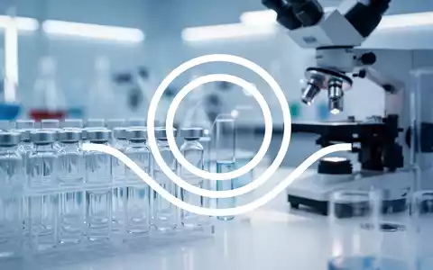 Abstrakte Darstellung eines modernen biotechnologischen Labors mit Fokus auf medizinische Innovation und Investitionen. - Foto: über boerse-global.de