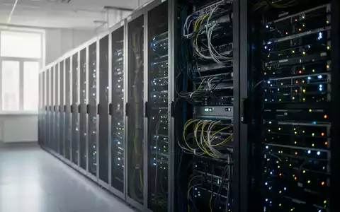 Moderne Server-Infrastruktur in einem universitären Rechenzentrum während einer Wartungsphase. - Foto: über boerse-global.de