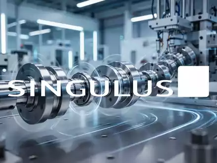 Abstrakte Darstellung einer modernen Industrieanlage mit Fokus auf Hochtechnologie und Präzisionstechnik. - Foto: über boerse-global.de