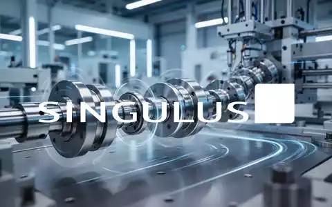 Abstrakte Darstellung einer modernen Industrieanlage mit Fokus auf Hochtechnologie und Präzisionstechnik. - Foto: über boerse-global.de