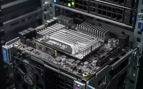 High-performance enterprise SSD hardware installed in a modern data center server rack. - Foto: über boerse-global.de