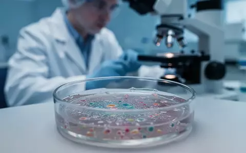 Nahaufnahme einer Zellkultur in einer Laborschale unter einem Mikroskop zur immunologischen Forschung. - Foto: über boerse-global.de