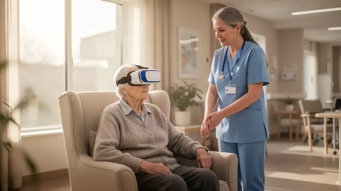 Digitale Assistenzsysteme: VR-Brillen und Tablets verbessern Demenzbetreuung in Bayern