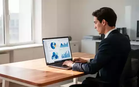 Ein Mitarbeiter arbeitet an einem Laptop in einem modernen Büro, umgeben von einer hellen und professionellen Arbeitsumgebung. - Foto: über boerse-global.de