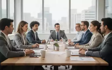 Professionelle Atmosphäre bei einem Strategiegespräch in einem modernen Bürogebäude. - Foto: über boerse-global.de