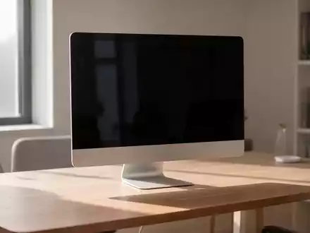 Ein moderner All-in-One-Computer steht auf einem sauberen Schreibtisch in einem hellen, zeitgemäßen Büro. - Foto: über boerse-global.de