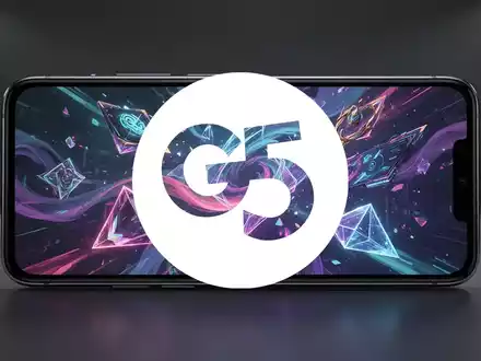 Abstrakte digitale Gaming-Grafiken auf einem Smartphone-Display in einer professionellen, modernen Studioumgebung. - Foto: über boerse-global.de