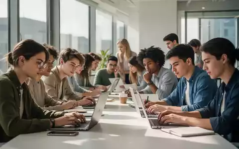 Junge Erwachsene arbeiten konzentriert und professionell in einem modernen Büro. - Foto: über boerse-global.de