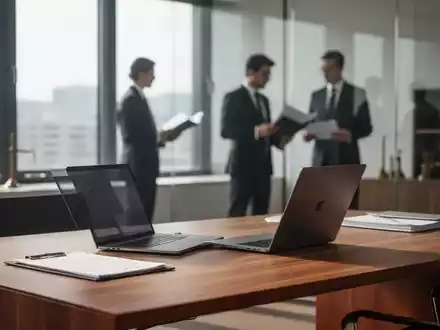Ein modern eingerichtetes Anwaltsbüro mit hellen, professionellen Arbeitsplätzen und natürlichem Licht. - Foto: über boerse-global.de