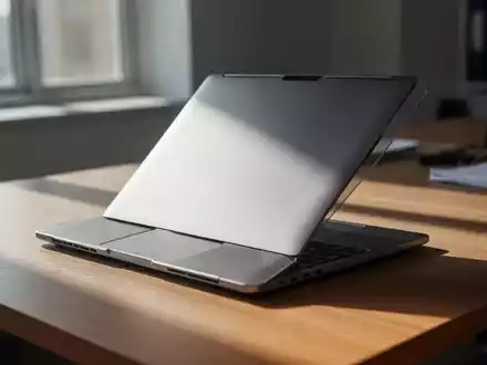 Ein moderner Laptop auf einem Schreibtisch bei Tageslicht. - Foto: über boerse-global.de