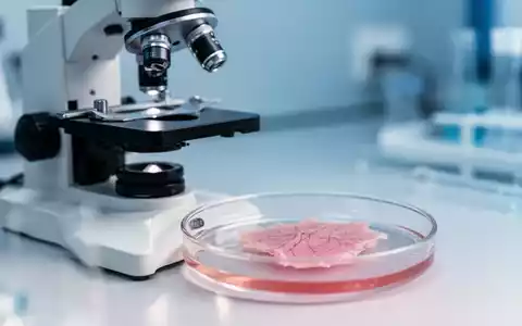 Ein medizinisches Labor-Mikroskop mit einer Gewebeprobe zur Erforschung von Long-COVID-Symptomen. - Foto: über boerse-global.de
