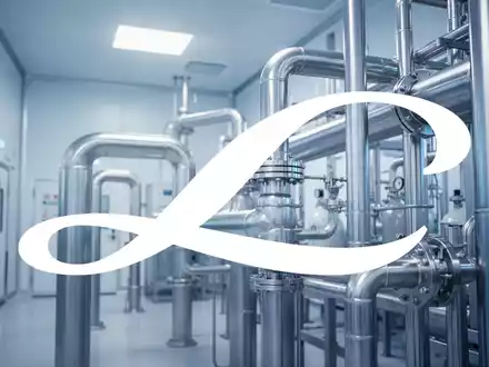 Abstrakte Darstellung einer modernen Industrieanlage für Halbleiterfertigung mit präziser technischer Ästhetik. - Foto: über boerse-global.de
