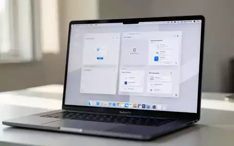 Ein moderner Laptop-Bildschirm zeigt eine minimalistische Benutzeroberfläche mit individuell angepassten Fenstern. - Foto: über boerse-global.de