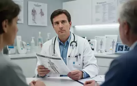 Ein Arzt in einer modernen Praxis bei der medizinischen Beratung zur Diagnostik. - Foto: über boerse-global.de