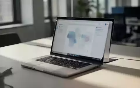 Nahaufnahme eines modernen Büroarbeitsplatzes mit Laptop und natürlichem Lichteinfall als Metapher für IT-Sicherheit. - Foto: über boerse-global.de