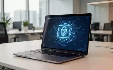 Ein moderner Laptop in einem professionellen Büro, der eine sichere digitale Authentifizierungsoberfläche anzeigt. - Foto: über boerse-global.de