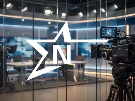 Abstrakte Darstellung eines modernen Fernsehstudios mit professioneller Beleuchtung und Medientechnik. - Foto: über boerse-global.de