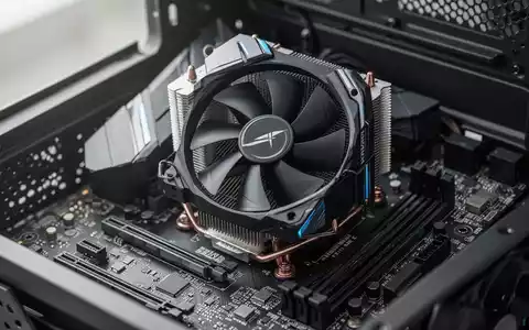 Nahaufnahme einer Computer-Hauptplatine mit Fokus auf den Prozessor und den Kühlkörper in einem modernen Arbeitsrechner. - Foto: über boerse-global.de