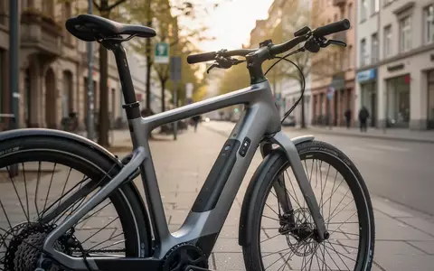 Ein hochwertiges E-Bike steht auf einem städtischen Gehweg in der Nachmittagssonne als Symbol für moderne GPS-Sicherheitstechnik. - Foto: über boerse-global.de