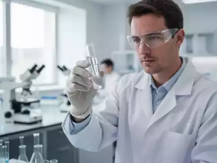 Ein Wissenschaftler in einem modernen Labor untersucht eine medizinische Probe zur Erforschung von Nierenerkrankungen. - Foto: über boerse-global.de