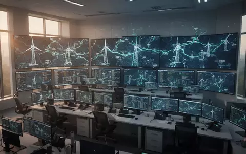 Moderne Schaltzentrale eines Energieversorgers mit komplexen Netzwerkanalysen auf Bildschirmen in einem hellen Büro. - Foto: über boerse-global.de