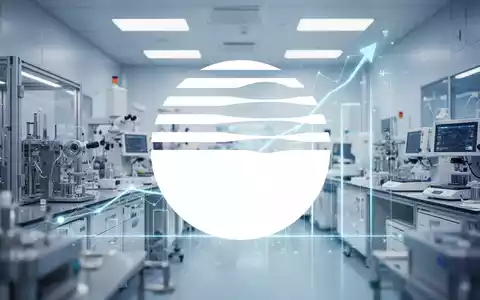 Abstrakte Darstellung moderner Medizintechnik in einer sterilen, professionellen Laborumgebung mit weichem Licht. - Foto: über boerse-global.de