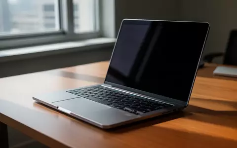 Ein moderner Laptop auf einem Schreibtisch in einer professionellen Büroumgebung bei natürlichem Licht. - Foto: über boerse-global.de