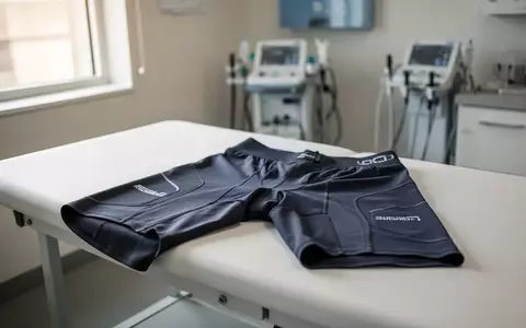 Spezialisierte Kompressionsshorts für die Ödemtherapie auf einem medizinischen Untersuchungstisch. - Foto: über boerse-global.de