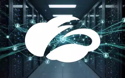 Abstrakte Darstellung digitaler Netzwerke und Cybersicherheit in einer modernen Serverumgebung bei blauem Licht. - Foto: über boerse-global.de