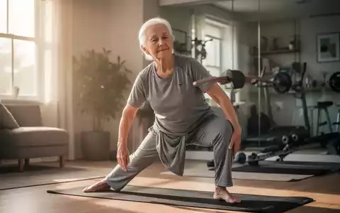 Eine ältere Person trainiert in einem sonnendurchfluteten Raum zur Förderung der körperlichen Fitness und Gesundheit. - Foto: über boerse-global.de