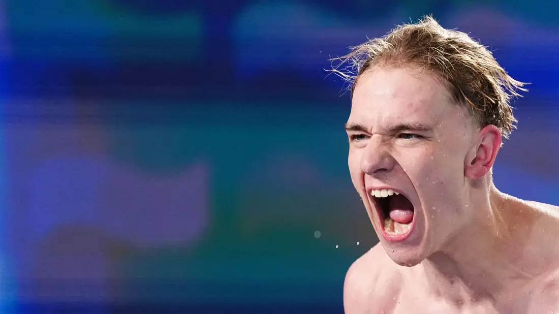 Da bricht die Freude aus Johannes Liebmann heraus. - Bild: Sebastien Bozon/AFP/dpa