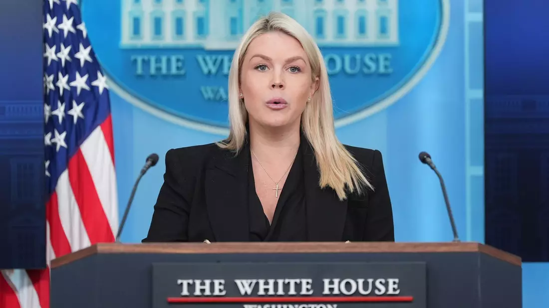 Trumps Pressesprecherin Leavitt geht. (Archivbild) - Bild: Alex Brandon/AP/dpa