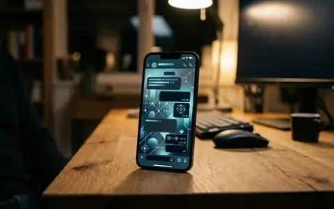 Ein Smartphone mit verschlüsselter Benutzeroberfläche liegt auf einem modernen Schreibtisch in einer professionellen Büroumgebung. - Foto: über boerse-global.de