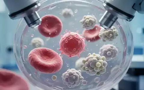 Mikroskopische Aufnahme von Immunzellen im menschlichen Blut in einem klinischen Labor. - Foto: über boerse-global.de