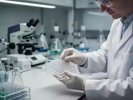 Wissenschaftler bei der Analyse von Laborproben zur Erforschung genetischer Ursachen entzündlicher Erkrankungen. - Foto: über boerse-global.de